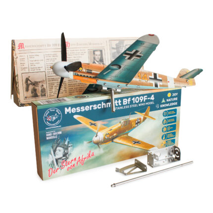 Messerschmitt Bf 109F-4 stainless steel wind model plane with packaging box