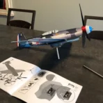 Assembled stainless steel Yak9 weathervane as a STEM gift and kinetic model