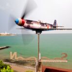 metal airplane wind spinner