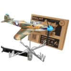 Assembled stainless steel Bell P39 Airacobra full kit bundle - functioning as a visible and durable landmark