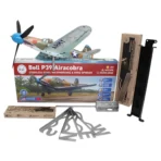 Bell P39 Airacobra stainless steel manual skills kinetic kit acts as weathervane and wind spinner