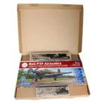 Bell P39 stainless steel aircraft weathervane and wind spinner STEM construction set with accessories in bundle box
