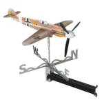 Hans Joachim Marseille Bf109 fighter weathervane kinetic sculpture construction set assembled with accessories
