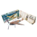 Bf109 prefabricated mechanic airplane spinner with gift box and history note re Hans Joachim Marseille