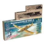 Stainless steel Messerschmitt Bf 109 kinetic wind model with accessories in boxes designed as educational technical gift