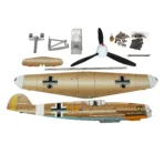 Bf109 stainless steel aircraft model and weathervane components assembly teaches fine motor skills