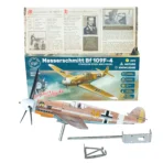 Luftwaffe Bf109 stainless steel weathervane kit next to its box provides hands on STEM activity