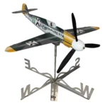 Сглобен ветропоказател изтребител Месершмит Bf109 от неръждаема стомана с аксесоар посоки на света